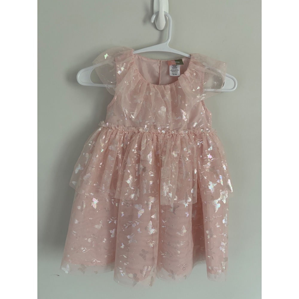 Modern Moments Wicked Glinda Pink Tulle Butterfly Dress Toddler 4T Universal